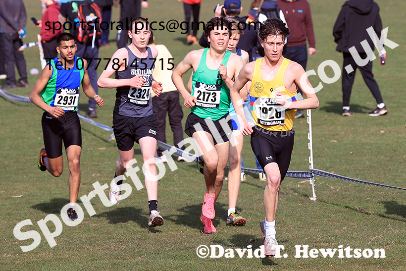 Mens under-20s 2025 UK CAU Inter Counties Cross Country Champs., Wollaton Park, Nottingham. Photo: David T. Hewitson/Sports for All Pics